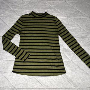 Olive green and black long sleeve